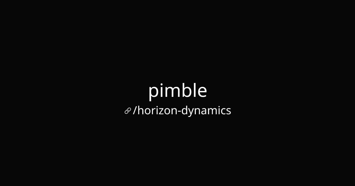 pimble (@horizon-dynamics)